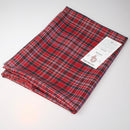 MacAlister Modern Wool Tartan Shawl made from 100% pure new wool, light and versatile with fringed edges, ideal for warmth or as a stylish table cover.