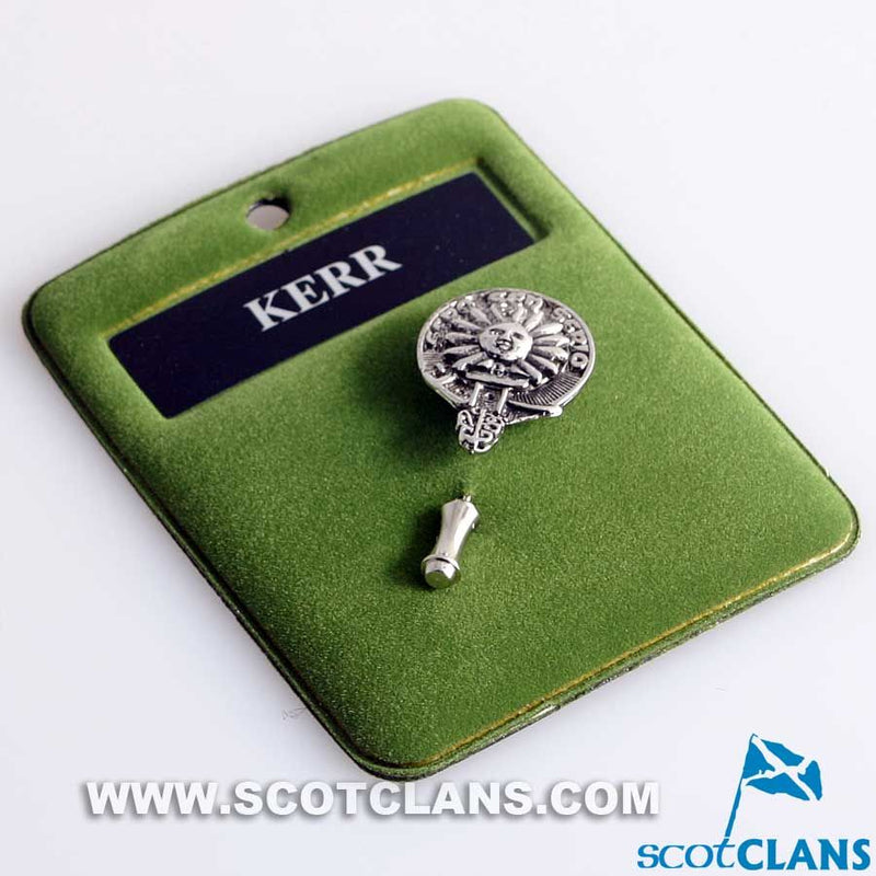 Kerr Clan Crest Pewter Tie Pin