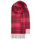 Bowhill Standard Tartan Lambswool Scarf showcasing a vibrant tartan pattern, perfect for adding style and warmth to your winter wardrobe.
