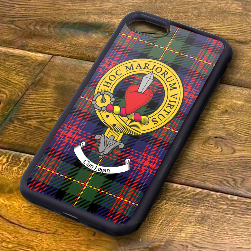 Logan Tartan and Clan Crest iPhone Rubber Case