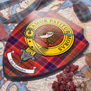Lumsden Clan Crest Printed Wall Plaque - Custom Made, showcasing vibrant colors and intricate design. Perfect for displaying Scottish heritage in any home or office.