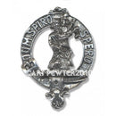 Elegant MacLennan Clan Crest Buckle for Kilt Belts displayed in a sophisticated presentation box, perfect for gifts.
