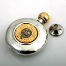 MacDonald Clan Crest Pewter Sporran Flask