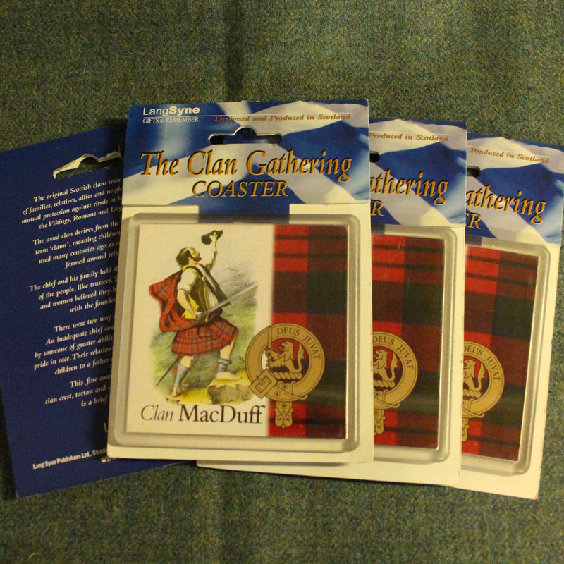MacDuff Clan Crest Coasters - Set of 4