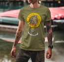 MacGillivray Clan Crest Gents T Shirt showcasing the clan crest prominently on the front, perfect for proud clan members.