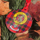 MacGillivray Clan Crest and Tartan Metal Christmas Ornament in various styles available for a festive touch