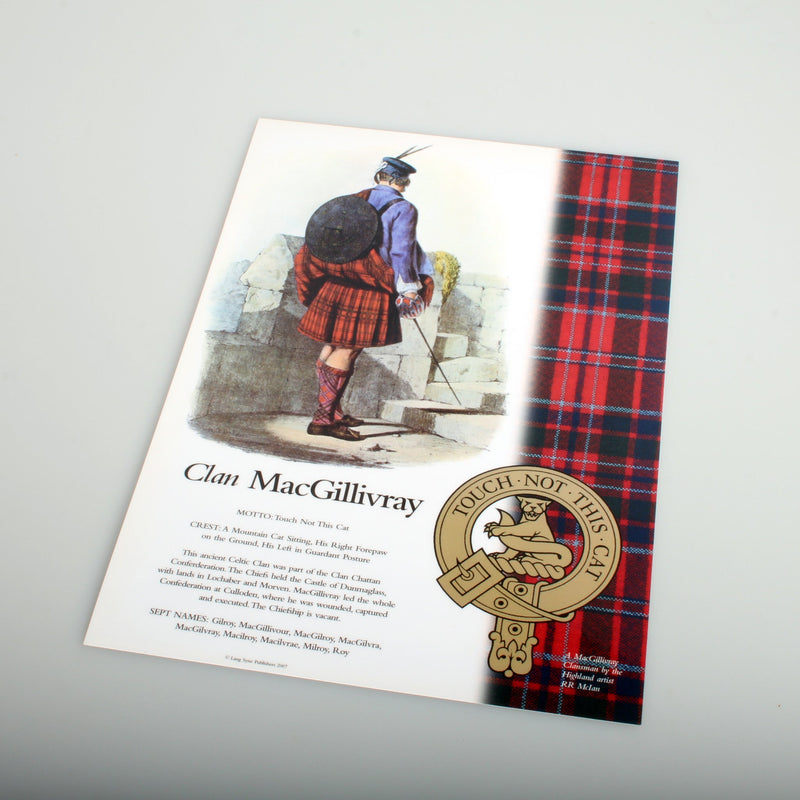 MacGillivray Scottish Clan Poster A4