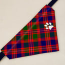 MacIntyre Modern Tartan Pet Bandana featuring vibrant tartan patterns, ideal for stylish pets