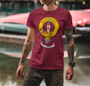 MacKay Clan Crest Gents T Shirt featuring a stylish clan crest design for proud clan members, perfect for casual wear.