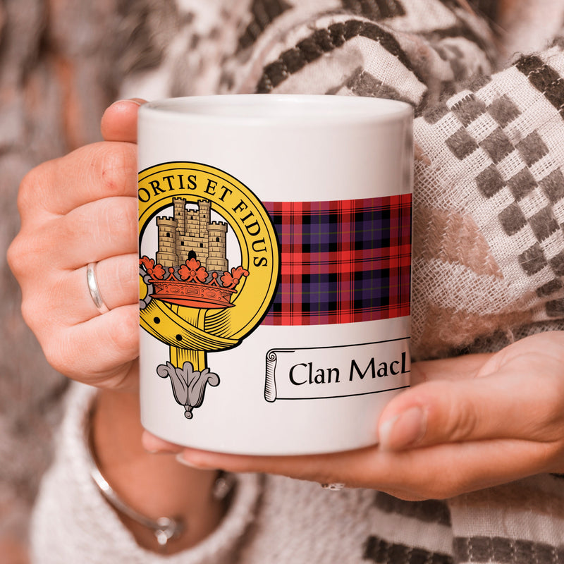 MacLachlan Clan Crest and Tartan Mug