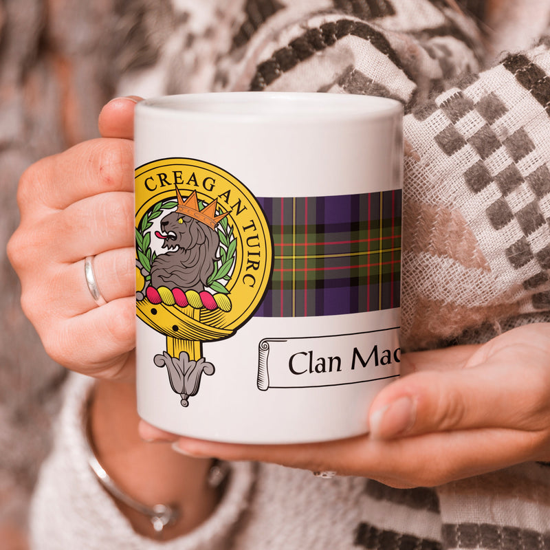 MacLaren Clan Crest and Tartan Mug
