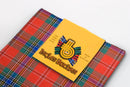 Wool Tartan Pocket Square in MacLean of Duart Ancient Tartan, showcasing intricate patterns and crafted from 100% pure new wool, ideal for formal attire.