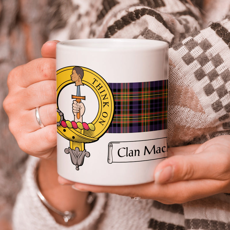 MacLellan Clan Crest and Tartan Mug
