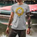 MacMillan Clan Crest Gents T Shirt featuring a bold clan crest design, perfect for proud clan members showcasing their heritage in style.