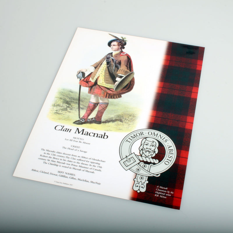 MacNab Scottish Clan Poster A4