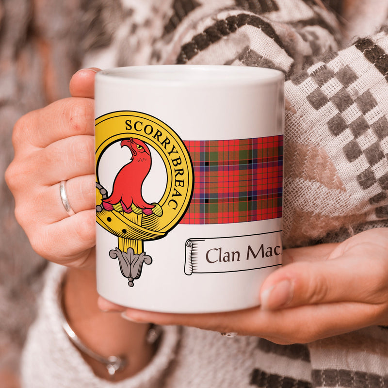 MacNicol Clan Crest and Tartan Mug