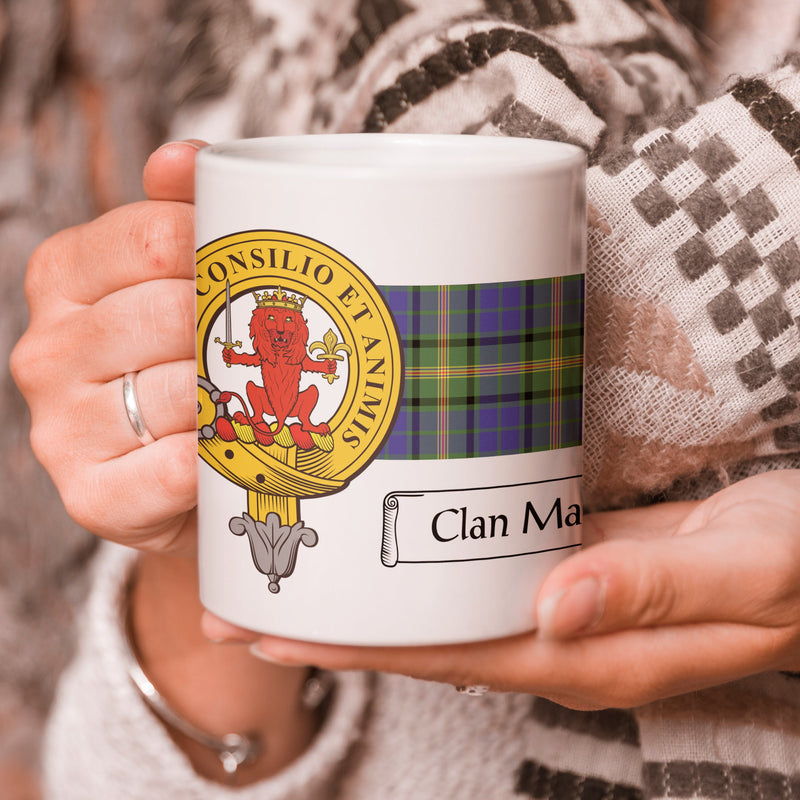 Maitland Clan Crest and Tartan Mug