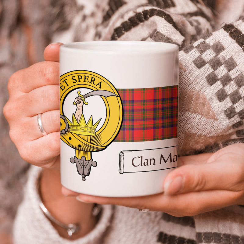 Matheson Clan Crest and Tartan Mug