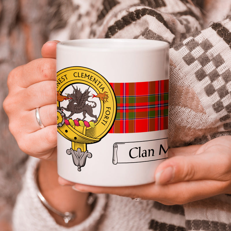 Maule Clan Crest and Tartan Mug
