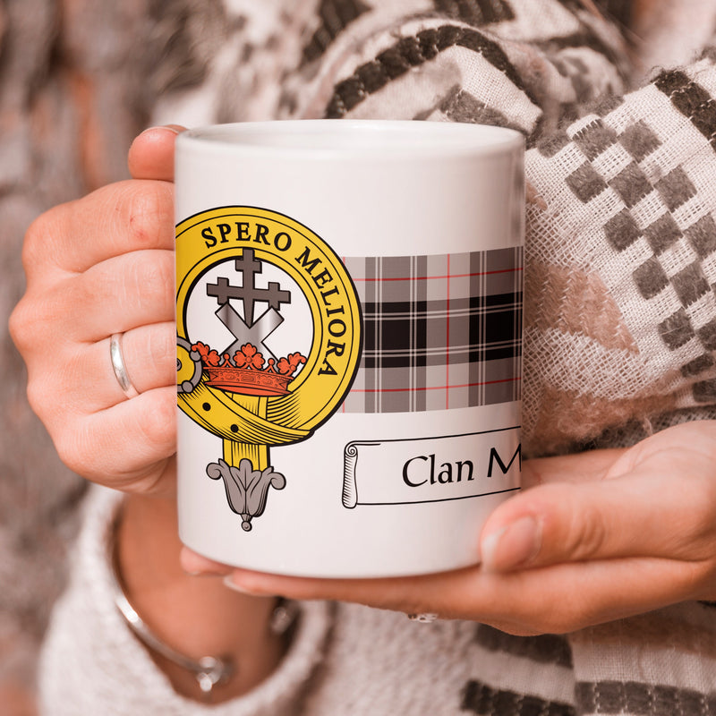 Moffat Clan Crest and Tartan Mug