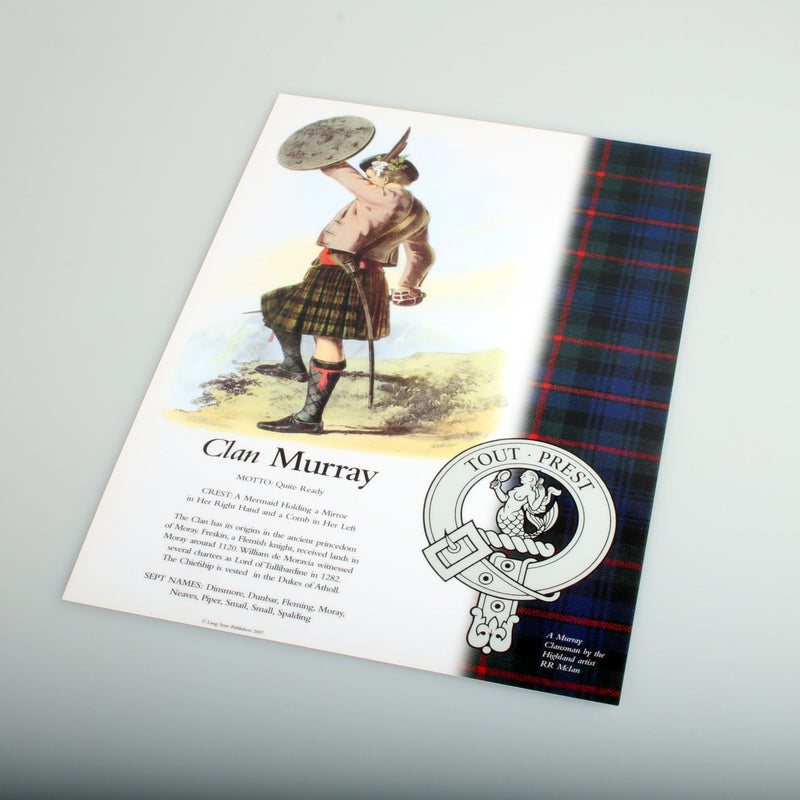 Murray Scottish Clan Poster A4