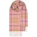 Bowhill Standard Tartan Lambswool Scarf in classic Scottish pattern, showcasing luxury and warmth for winter styling.
