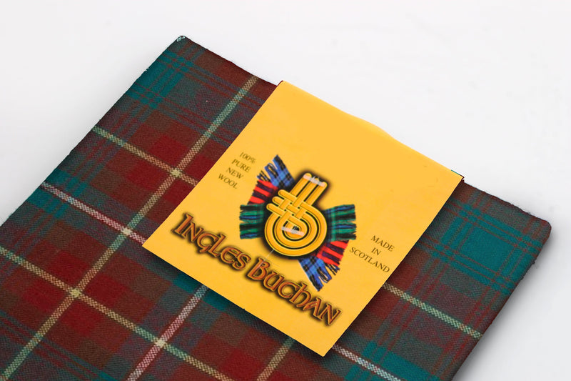 Wool Tartan Pocket Square in Prince Edward Island Tartan