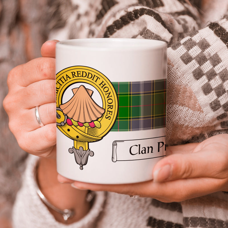 Pringle Clan Crest and Tartan Mug