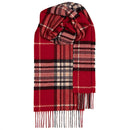 Bowhill Standard Tartan Lambswool Scarves folded elegantly, emphasizing their practicality and classic appeal for gifting.