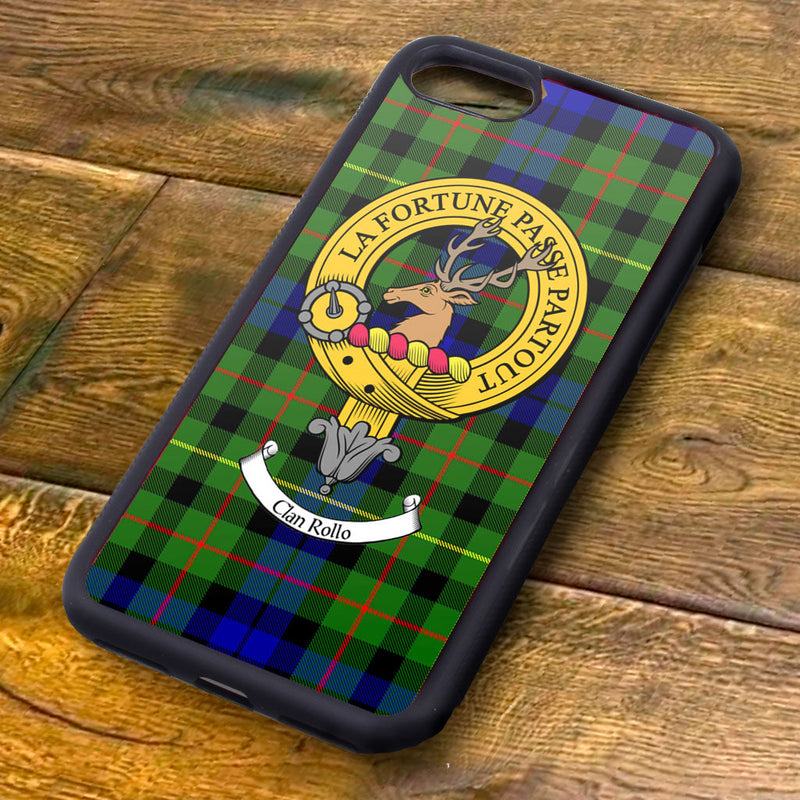 Rollo Tartan and Clan Crest iPhone Rubber Case