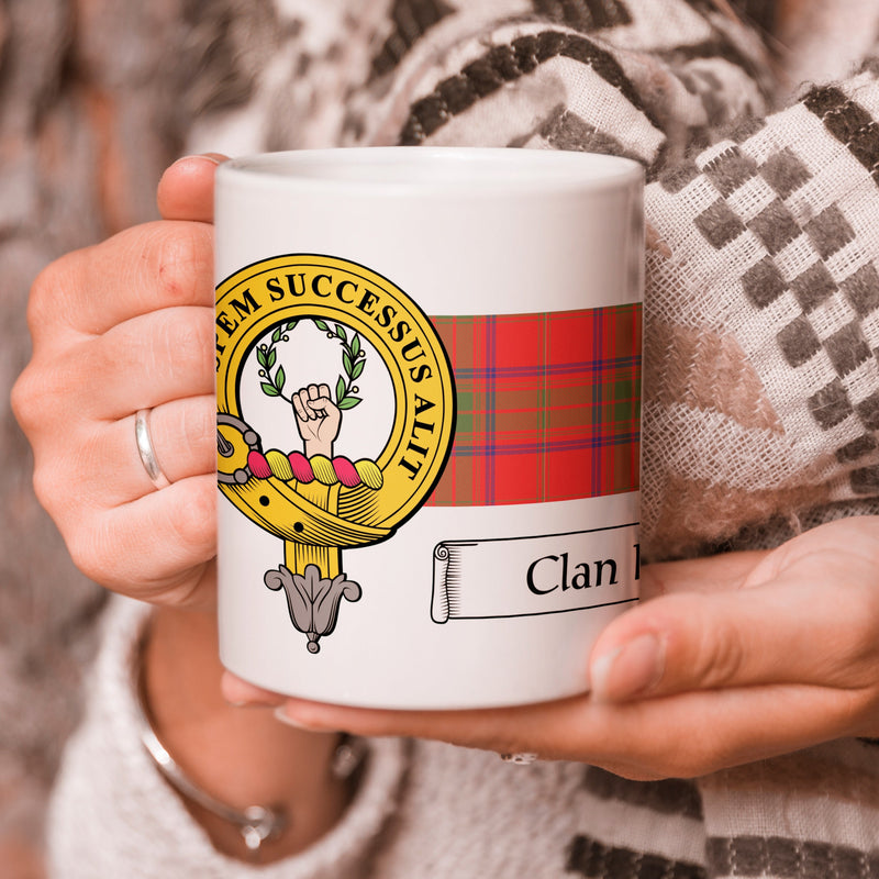 Ross Clan Crest and Tartan Mug