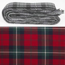 Wool Strip Ribbon in Ruthven Modern Tartan - 5 Strips, Choose Your Width