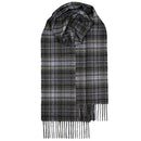 Bowhill Standard Tartan Lambswool Scarf in classic tartan pattern, showcasing soft lambswool texture and vibrant colors.