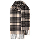 Bowhill Standard Tartan Lambswool Scarves in vibrant colors showcasing soft lambswool texture for winter fashion.