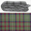 Wool Strip Ribbon in Shaw Green Modern Tartan - 5 Strips, Choose Your Width