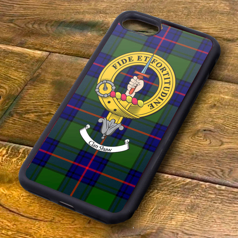 Shaw Tartan and Clan Crest iPhone Rubber Case