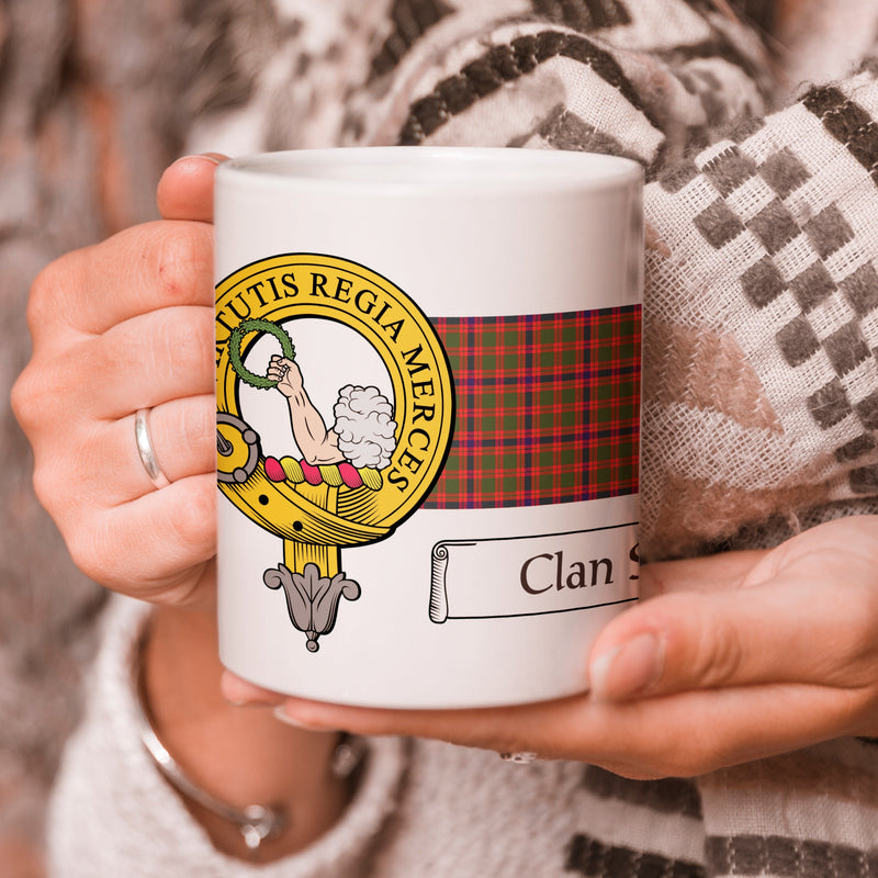 Skene Clan Crest and Tartan Mug