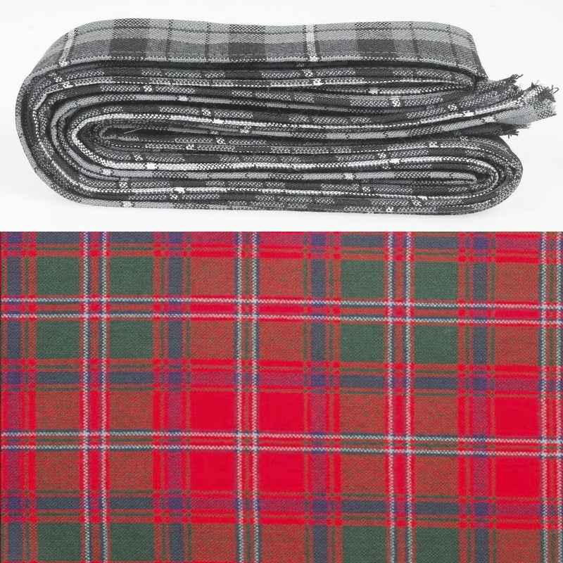 Wool Strip Ribbon in Stewart of Appin Modern Tartan - 5 Strips, Choose Your Width