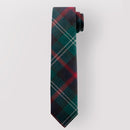 Close-up of the Pure Wool Tie in Sutherland Old Modern Tartan, highlighting its vibrant colors and intricate design, perfect for adding sophistication to any outfit.
