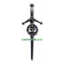 Clan Crest Pewter Kilt Pin with Russell Crest