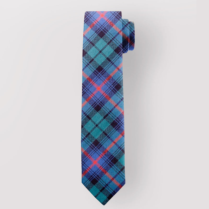 Pure Wool Tie in Urquhart Broad Red Ancient Tartan