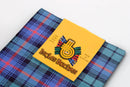 Wool Tartan Pocket Square in Urquhart Broad Red Ancient Tartan
