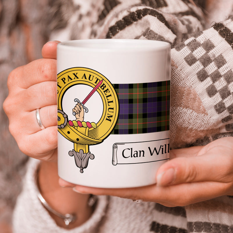 Williamson Clan Crest and Tartan Mug