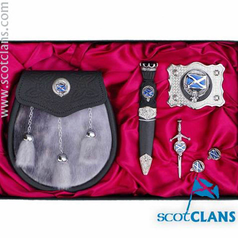Clan Crest Accessory Set with Semi Dress Sporran