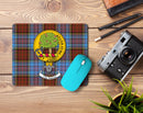 Anderson Clan Crest Mouse Pad featuring a high-quality rubber-backed design, perfect for adding a touch of style to your workspace.