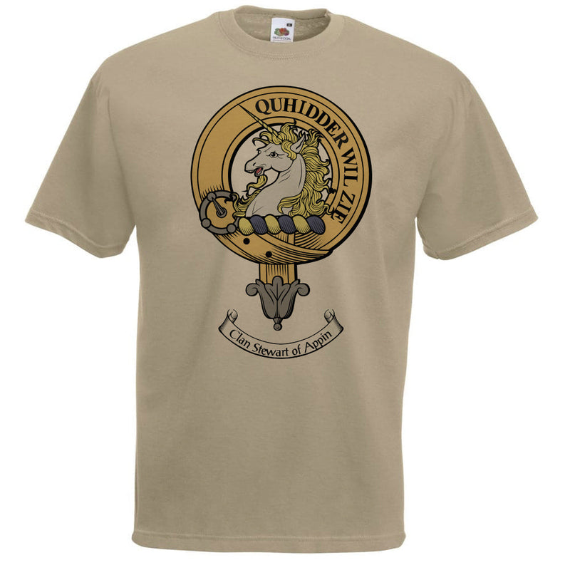 Muted Clan Crest on Antique T Shirt