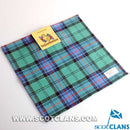 Wool Tartan Pocket Square in Armstrong Ancient Tartan perfect for adding a touch of style to formal outfits.