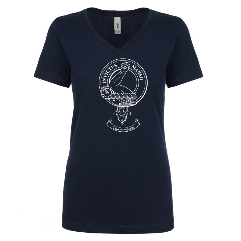 Armstrong Clan Crest Ladies Ouline T-Shirt