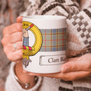 Balfour Clan Crest and Tartan Mug showcasing clan pride with an 11 oz capacity, perfect for daily use and great for gifting.