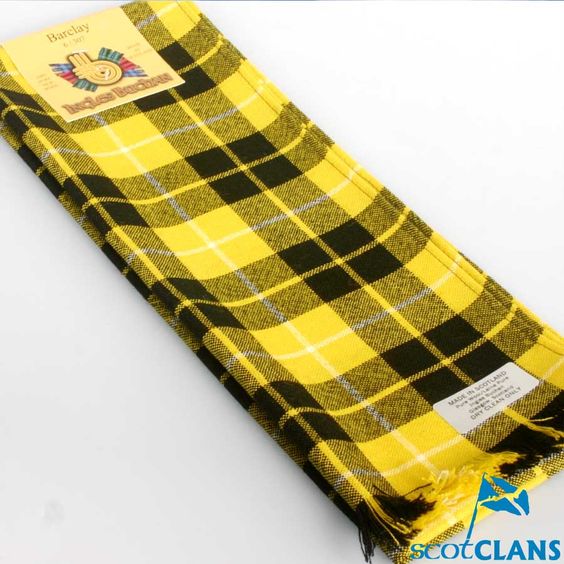 Men's All Wool Tartan Tie - Woven & Made In Scotland, Barclay Dress Modern Pattern (142cm X 9cm)
